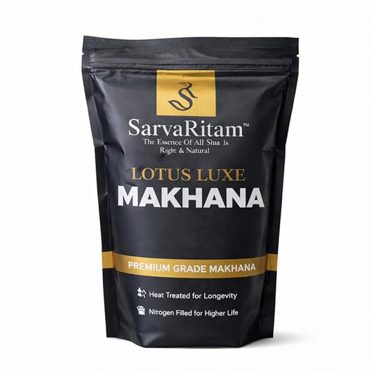 SarvaRitam Lotus Luxe Premium Makhana – Healthy Roasted Fox Nuts